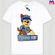 T-shirt Men Women Unisex Kids Cartoon Paw Patrol Rubble skye zuma cap'n turbot alex porter rocky marshal everest chase