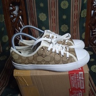 sepatu sneakers wanita coach empire size 36.5 original preloved