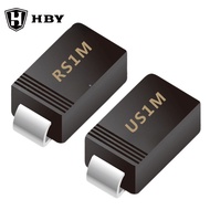 100PCS SMD  FR107 HER107 RS1M US1M SMA fast recovery diode rectifier