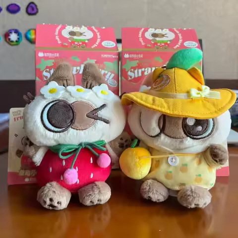 Genuine Siamese Cat Fruity Azukisan Series Plush Dolls Blind Box Bag Pendant Kawaii Cat Birthday Gif