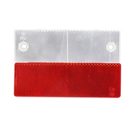 Reflector Car Body Sticker Red and White Warning Signs Plastic Reflector Luminous Night Reflector Strip/Reflective Car Truck Sticker / Reflector Motorcycle Trailer Safety Warning