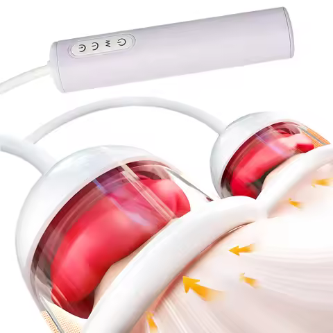Breast Massage Vibrator Breast Teaser Tongue Clitoral Stimulator with Suction Cup Head AV Breast Cor