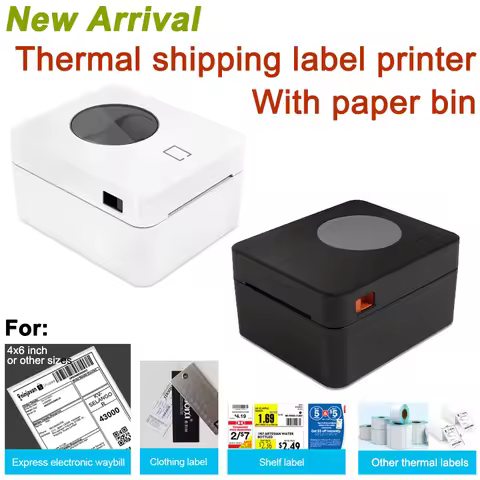 9250 Thermal Label Printer Express Waybill Shipping Printer Barcode QR Code Sticker Printer25-104mm 