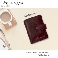 กระเป๋าสตางค์หนังวัวแท้ DeLonchi Soft Credit Card Collection by NAYA ผลิตในไทย สามารถใส่เครดิตการ์ด ได้มากกว่า 25 ใบ