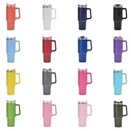 40oz Stainless Steel Car Cup with Handle with Straw Ice Master Cup Thermal Insulation Cold Storage B