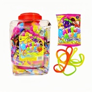 60pcs (ALIBABA) Double Fruits Roll Soft Candy / Rainbow Rope Gummy Candy HALAL