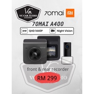 70mai A400 car recorder front&rear dashcam