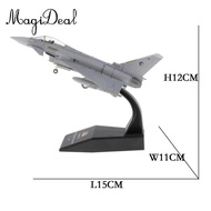 MagiDeal 1/100 Scale EF2000 Eurofighter Typhoon Fighter Diecast Display Model with Stand