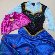 回覆Quota已滿，請其他貨品聯絡 . Disneyland 正版 迪士尼 Frozen 冰雪奇緣 Anna 安娜公主 2件套裝裙 偏大約6-8y+ 斗篷 4-6y  萬聖節造型衫 halloween