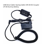 USB Drive Cable adapter LP-E8 DRE8 DC Coupler For Canon EOS T3i T4i T5i 550D 600D 650D 700D Kiss X4 