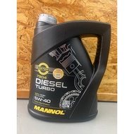 Mannol 5w40 Diesel Turbo fully synthetic (free engine flush up 5litre only)