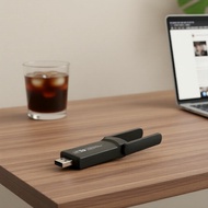 USB WiFi Adapter AC1300 Dual Band, Driver-Free Dongle for Laptop/Desktop