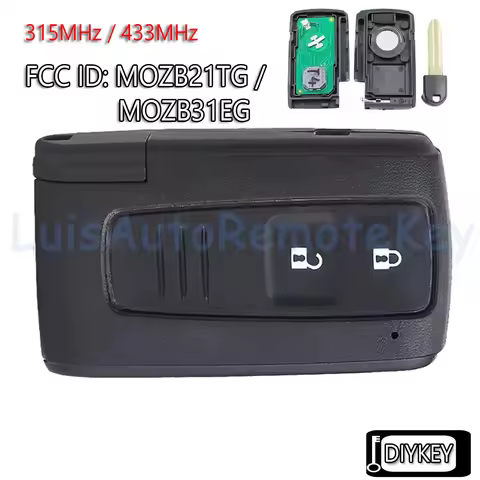 2 Buttons Smart Remote Car Key Fob 315MHz / 433MHz for Toyota Prius 2004 2005 2006 2007 2008 2009 FC