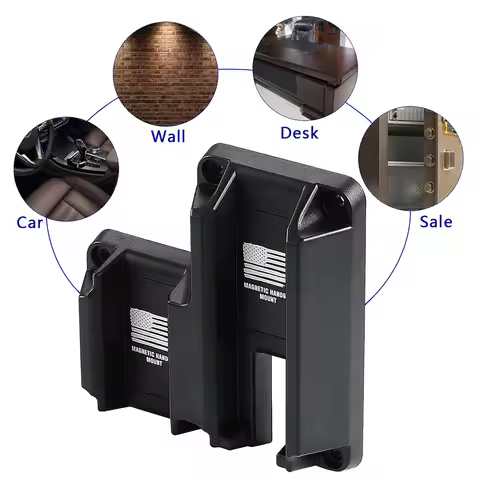 Pistol Magnet Gun Mount 2 in1 Concealed Magnetic Holder For Glock 17 19 43X Sig Sauer P365 Taurus G2