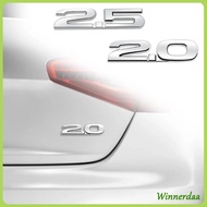 WIN 3D ABS 2 0 2 5 Shaped Emblem Badge Decal Sticker Decorative Sticker