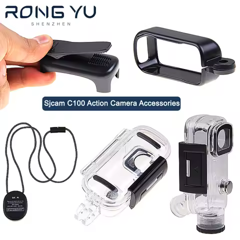 For SJCAM Accessories Camera Waterproof Case for SJCAM C100 Plus Protective Cover Protect Frame Clam