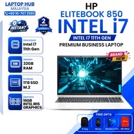 HP EliteBook 850 G8 | Intel i7 11th Gen | 15.6" FHD + Numpad | 32GB RAM + 1TB SSD | Business Laptop 
