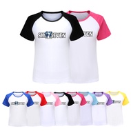 5388 Boys Girls Brainrot 67 Print Raglan Cute Casual T-Shirt