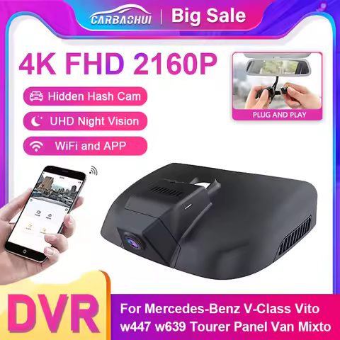 Plug and Play Car Dvr 4K WIFI Dash Cam For Mercedes Benz Vito w447 w639 for Mercedes Benz Vito Toure