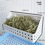 Large Capacity Fixed Rabbit Grass Stand Guinea Pig Chinchilla Hay Basket Frame Pet Food Dish Box Dur