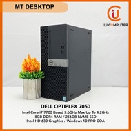DELL OPTIPLEX 7050 MT INTEL CORE I7-7700 8GB RAM 256GB NVME SSD USED DESKTOP REFURBISHED PC