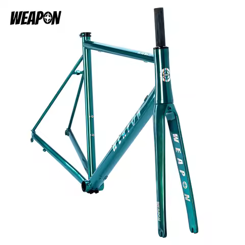 CR03 Road Bike Frameset CrMo Steel Carbon Fork 700C Rim Brake Internal Cable Racing Bicycle Frame Ki
