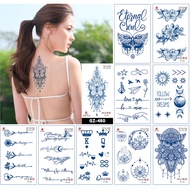 Temporary Semi-Permanent Tattoo Sticker 18x11CM Lasts 10-15 Days GZ Writing
