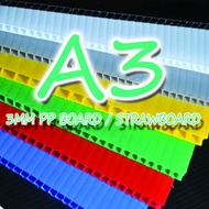 3 MM A3 PP BOARD,POLYPLAS BOARD, 3 MM STRAW BOARD