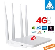 4G Router เราเตอร์ 4 เสา ใส่ซิมปล่อย Wi-Fi,300Mbps N 2.4GHz,Router With SIM Card Slot 4 Antennas