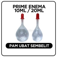 Prime Enema 10ml / 20ml | Ubat Pam Sembelit Berak Cepat Untuk Dewasa & Kanak-Kanak, Najis Keras