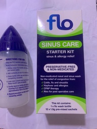 Flo  Sinus Care Starter Kit 鼻竇冲洗 連 12 包 生理鹽粉