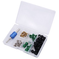 71Pcs A/C Air Conditioning Valve Core R12 R134A Refrigeration Valve Core R12 / R134A AC Master Valve