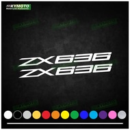 For ZX636 ZX-636 motorcycle accessories decals fairing decoration helmet fuel tank engine logo refle