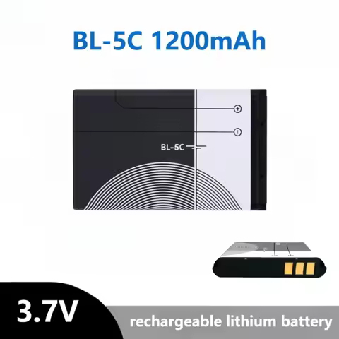 BL-5C BL5C 3.7V 1200mAh Lithium Phone Battery for Radio Nokia1100 1110 1200 1208 1280 1600 2600 2700