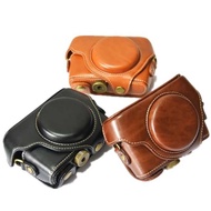 Pu Leather Camera Case Bag Pouch For Sony RX100M7 RX100VII RX100 Mark VII With Shoulder Strap