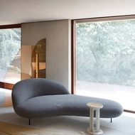 Arflex Special-Shaped Large Couch Italian Minimalist Curved Chaise Bed Accessible Luxury Fabric Crea