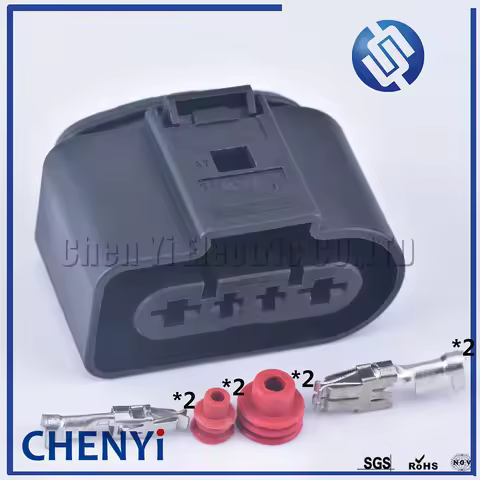 4 Pin 3.5/6.3 Fuel Pump Socket wire harness Plug Auto waterproof Connector 1J0 919 231 1J0919231