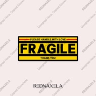Stiker Vinyl Fragile Stiker Koper Outdoor Waterproof Sticker