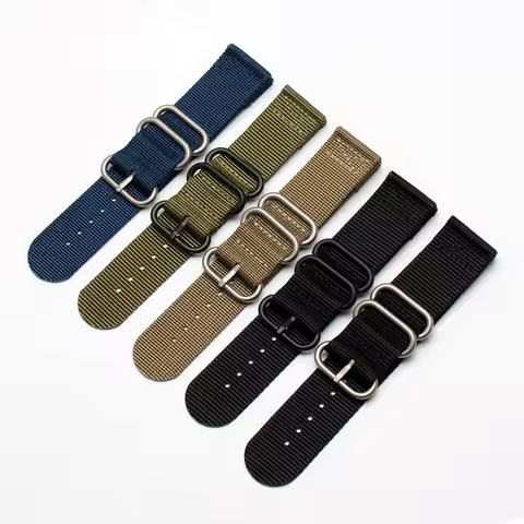 24MM Nylon Watch Strap For Suunto9 Spartan Sport HR Watch Band Baro Traverse Canvas Universal Men's 
