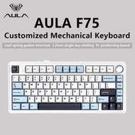 AULA F75 2.4G Wireless/Bluetooth/Wired Gaming Mechanical Keyboard RGB Customized 75% Layout OEM Prof