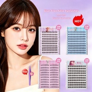 Glue-Free Self Adhesive Cluster False Eyelashes Natural Individual Lashes Reusable Lash Clusters