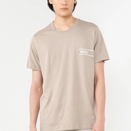 Kaos hugo boss original boss shirt dark beige