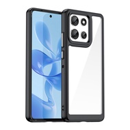 For Motorola Moto G86 5G Shockproof Bumper Clear Transparent Colour Acrylic Case Cover
