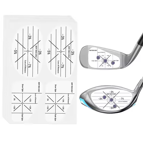 20PC Golf Impact Tape Set Golf Club Impact Stickers for Irons Wood Putters, Useful Training Aid Impr