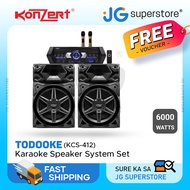 [CLEARANCE] Konzert TodoOke KCS-412 6000W 12" 2-Way Woofer Mini Component Karaoke Speaker System (SE