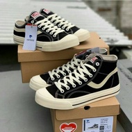 2024 Sepatu Ventela High Tinggi dan pendek Hitam Putih Sepatu Ventela Pendek Sneakers Casual Black N