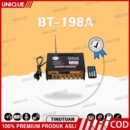 UNIQUE Amplifier BT-198E ECHO Amplifier Karaoke Bluetooth Power Amplifier, mini amplifier