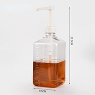 Botol Sirup Plastik 1600 ML Pompa Sirup Tempat Sirup Sugar Botol Pump Botol Sauce Pompa Sugar Botol