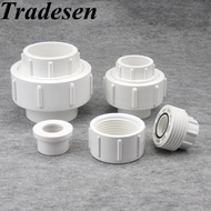 1pcs ID 20mm 25mm 32mm 40mm 50mm PVC Union Upvc Pipe Fittings Coupler Water Connector For Garden Irrigation Hydroponic System