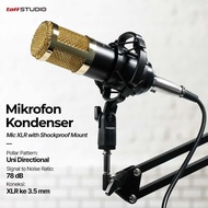 XLR Condenser Microphone with Holder - BM-800